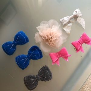 Felt Glitter and tulle bows hair clips ✨BUNDLE✨